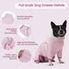 image:imageLeLePet Surgery Suit for Dogs Full Body Surgery Suit for Dogs Purple SPink