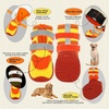image:imageLelepet 4pcs Dog Shoes for Hot PavementDog Booties for Small Size DogsOrange