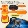 image:imageLelepet 4pcs Dog Shoes for Hot PavementDog Booties for Small Size DogsOrange