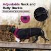 image:imageLelepet Dachshund Coat Waterproof Reflective Dog Coat for Small DogsPurple