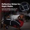 image:imageLelepet Dachshund Coat Waterproof Reflective Dog Coat for Small DogsRed