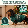 image:imageLelepet Dachshund Sweater with Hood Knit Dog Sweaters for Small Dogs XSXLGreen