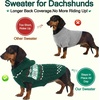 image:imageLelepet Dachshund Sweater with Hood Knit Dog Sweaters for Small Dogs XSXLGreen