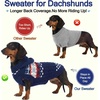 image:imageLelepet Dachshund Sweater with Hood Knit Dog Sweaters for Small Dogs XSXLNavy Blue
