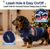 image:imageLelepet Dachshund Sweater with Hood Knit Dog Sweaters for Small Dogs XSXLNavy Blue