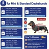 image:imageLelepet Dachshund Sweater with Hood Knit Dog Sweaters for Small Dogs XSXLNavy Blue