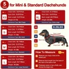image:imageLelepet Dachshund Sweater with Hood Knit Dog Sweaters for Small Dogs XSXLRed