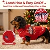 image:imageLelepet Dachshund Sweater with Hood Knit Dog Sweaters for Small Dogs XSXLRed