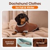 image:imageLelepet Dachshund SweaterWarm Dog Sweater for Small Dogs S BrownBrown