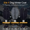 image:imageLelepet Dog Coat 3 in 1 Waterproof Dog Winter Jacket with Harness Built inBlack
