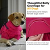 image:imageLelepet Dog Coat 3 in 1 Waterproof Dog Winter Jacket with Harness Built inRose Red