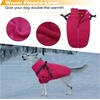 image:imageLelepet Dog Coat 3 in 1 Waterproof Dog Winter Jacket with Harness Built inRose Red