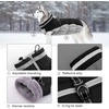 image:imageLelepet Dog Coat Warm Dog Winter Coat Waterproof Dogs Jacket with HarnessBlack