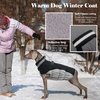 image:imageLelepet Dog Coat Warm Dog Winter Coat Waterproof Dogs Jacket with HarnessBlack