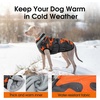 image:imageLelepet Dog Coat Warm Dog Winter Coat Waterproof Dogs Jacket with HarnessBlack Camo
