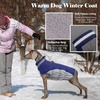 image:imageLelepet Dog Coat Warm Dog Winter Coat Waterproof Dogs Jacket with HarnessBlue
