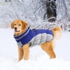 image:imageLelepet Dog Coat Warm Dog Winter Coat Waterproof Dogs Jacket with HarnessBlue