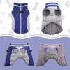 image:imageLelepet Dog Coat Warm Dog Winter Coat Waterproof Dogs Jacket with HarnessBlue