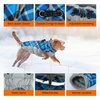 image:imageLelepet Dog Coat Warm Dog Winter Coat Waterproof Dogs Jacket with HarnessBlue Plaid