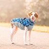 image:imageLelepet Dog Coat Warm Dog Winter Coat Waterproof Dogs Jacket with HarnessBlue Plaid