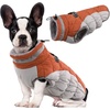 image:imageLelepet Dog Coat Warm Dog Winter Coat Waterproof Dogs Jacket with HarnessBrown