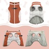 image:imageLelepet Dog Coat Warm Dog Winter Coat Waterproof Dogs Jacket with HarnessBrown