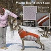 image:imageLelepet Dog Coat Warm Dog Winter Coat Waterproof Dogs Jacket with HarnessBrown