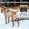 image:imageLelepet Dog Coat Warm Dog Winter Coat Waterproof Dogs Jacket with HarnessBrown Plaid