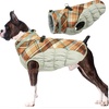 image:imageLelepet Dog Coat Warm Dog Winter Coat Waterproof Dogs Jacket with HarnessBrown Plaid