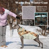 image:imageLelepet Dog Coat Warm Dog Winter Coat Waterproof Dogs Jacket with HarnessBrown Plaid
