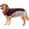 image:imageLelepet Dog Coat Warm Dog Winter Coat Waterproof Dogs Jacket with HarnessBurgundy
