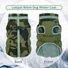 image:imageLelepet Dog Coat Warm Dog Winter Coat Waterproof Dogs Jacket with HarnessCamo