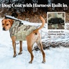 image:imageLelepet Dog Coat Warm Dog Winter Coat Waterproof Dogs Jacket with HarnessDesert Camo