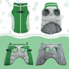 image:imageLelepet Dog Coat Warm Dog Winter Coat Waterproof Dogs Jacket with HarnessGreen