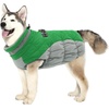 image:imageLelepet Dog Coat Warm Dog Winter Coat Waterproof Dogs Jacket with HarnessGreen