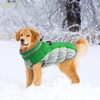 image:imageLelepet Dog Coat Warm Dog Winter Coat Waterproof Dogs Jacket with HarnessGreen