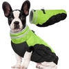image:imageLelepet Dog Coat Warm Dog Winter Coat Waterproof Dogs Jacket with HarnessLime