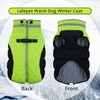image:imageLelepet Dog Coat Warm Dog Winter Coat Waterproof Dogs Jacket with HarnessLime