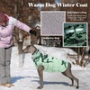 image:imageLelepet Dog Coat Warm Dog Winter Coat Waterproof Dogs Jacket with HarnessMint Camo