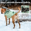 image:imageLelepet Dog Coat Warm Dog Winter Coat Waterproof Dogs Jacket with HarnessMint Camo