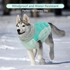 image:imageLelepet Dog Coat Warm Dog Winter Coat Waterproof Dogs Jacket with HarnessNeo Mint