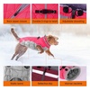 image:imageLelepet Dog Coat Warm Dog Winter Coat Waterproof Dogs Jacket with HarnessNeon Pink