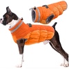 image:imageLelepet Dog Coat Warm Dog Winter Coat Waterproof Dogs Jacket with HarnessOrange