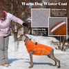 image:imageLelepet Dog Coat Warm Dog Winter Coat Waterproof Dogs Jacket with HarnessOrange