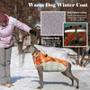 image:imageLelepet Dog Coat Warm Dog Winter Coat Waterproof Dogs Jacket with HarnessOrange Plaid