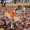 image:imageLelepet Dog Coat Warm Dog Winter Coat Waterproof Dogs Jacket with HarnessOrange Plaid