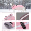 image:imageLelepet Dog Coat Warm Dog Winter Coat Waterproof Dogs Jacket with HarnessPink