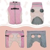 image:imageLelepet Dog Coat Warm Dog Winter Coat Waterproof Dogs Jacket with HarnessPink