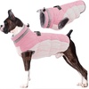image:imageLelepet Dog Coat Warm Dog Winter Coat Waterproof Dogs Jacket with HarnessPink