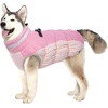 image:imageLelepet Dog Coat Warm Dog Winter Coat Waterproof Dogs Jacket with HarnessPink